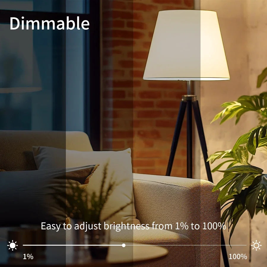 Lâmpada LED Inteligente Wi-Fi 12W/15W/20W – Controle por Voz via Alexa e Google Assistente
