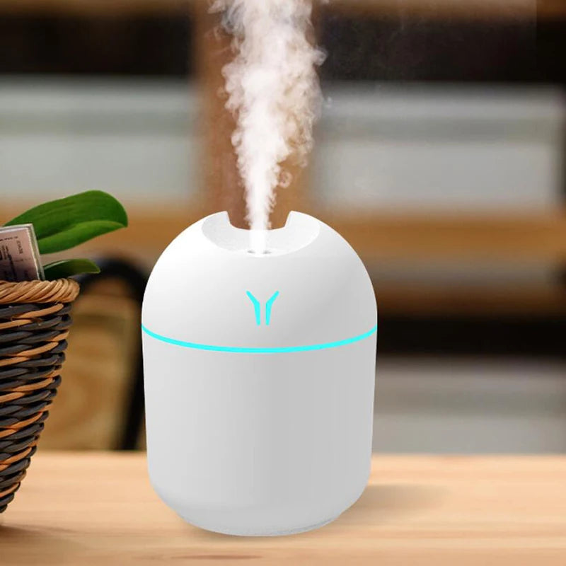 Umidificador de Ar USB 250ml com Difusor de Aromas e LED
